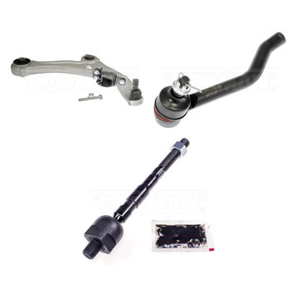 Dorman® - Mas Front Passenger Side Lower Control Arm with Ball Joint and Tie Rod End Kit