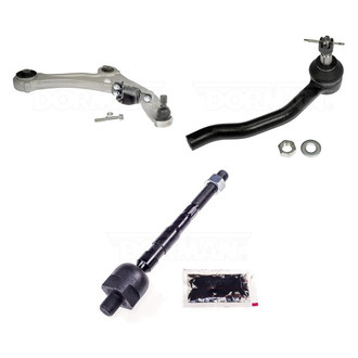 Dorman® - Mas Front Passenger Side Lower Control Arm with Ball Joint and Tie Rod End Kit