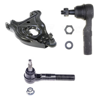 Dorman® - Mas Front Passenger Side Lower Control Arm with Ball Joint and Tie Rod End Kit