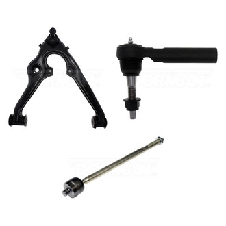 Dorman® - Mas Front Passenger Side Lower Control Arm with Ball Joint and Tie Rod End Kit
