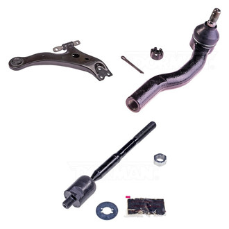Dorman® - Mas Front Passenger Side Lower Control Arm and Tie Rod End Kit