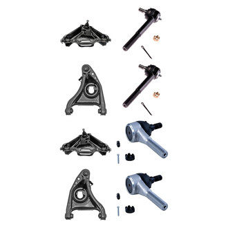 Dorman® - OE Solutions™ Front Lower and Upper Control Arm with Ball Joint and Tie Rod End Kit