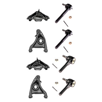 Dorman® - OE Solutions™ Front Lower and Upper Control Arm with Ball Joint and Tie Rod End Kit