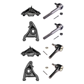 Dorman® - OE Solutions™ Front Lower and Upper Control Arm with Ball Joint and Tie Rod End Kit