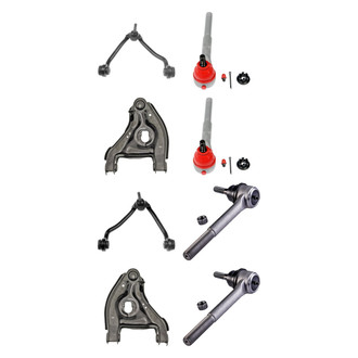 Dorman® - OE Solutions™ Front Lower and Upper Control Arm with Ball Joint and Tie Rod End Kit