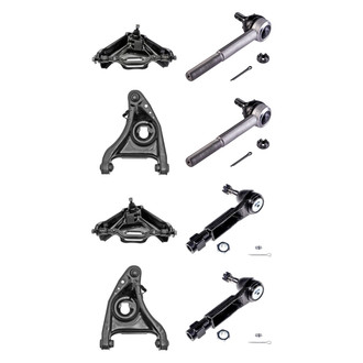 Dorman® - OE Solutions™ Front Lower and Upper Control Arm with Ball Joint and Tie Rod End Kit