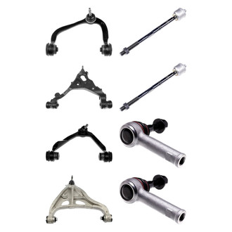 Dorman® - OE Solutions™ Front Lower and Upper Control Arm with Ball Joint and Tie Rod End Kit