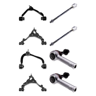 Dorman® - OE Solutions™ Front Lower and Upper Control Arm with Ball Joint and Tie Rod End Kit