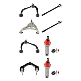 Dorman® - OE Solutions™ Front Lower and Upper Control Arm with Ball Joint and Tie Rod End Kit
