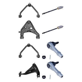 Dorman® - OE Solutions™ Front Lower and Upper Control Arm with Ball Joint and Tie Rod End Kit