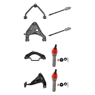 Dorman® - OE Solutions™ Front Lower and Upper Control Arm with Ball Joint and Tie Rod End Kit