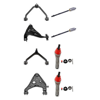 Dorman® - OE Solutions™ Front Lower and Upper Control Arm with Ball Joint and Tie Rod End Kit