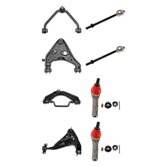 Dorman® - OE Solutions™ Front Lower and Upper Control Arm with Ball Joint and Tie Rod End Kit
