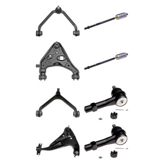 Dorman® - OE Solutions™ Front Lower and Upper Control Arm with Ball Joint and Tie Rod End Kit