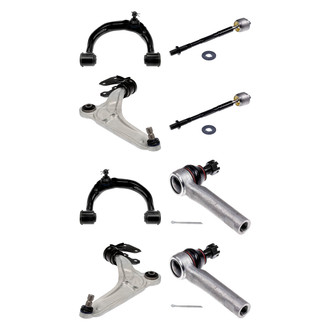 Dorman® - OE Solutions™ Front Lower and Upper Control Arm with Ball Joint and Tie Rod End Kit