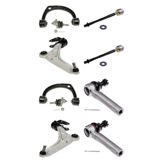Dorman® - OE Solutions™ Front Lower and Upper Control Arm with Ball Joint and Tie Rod End Kit