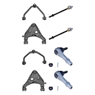 Dorman® - OE Solutions™ Front Lower and Upper Control Arm with Ball Joint and Tie Rod End Kit