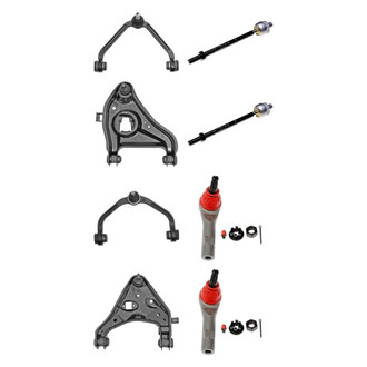 Dorman® - OE Solutions™ Front Lower and Upper Control Arm with Ball Joint and Tie Rod End Kit