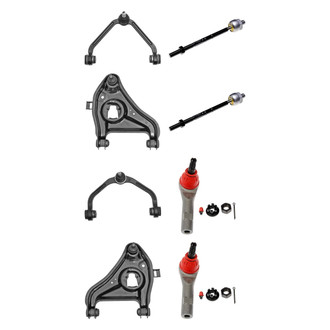 Dorman® - OE Solutions™ Front Lower and Upper Control Arm with Ball Joint and Tie Rod End Kit