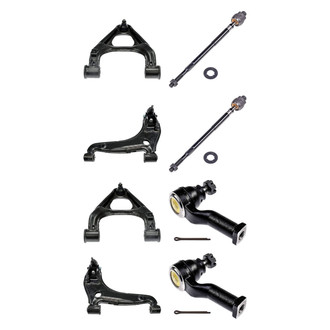Dorman® - OE Solutions™ Front Lower and Upper Control Arm with Ball Joint and Tie Rod End Kit