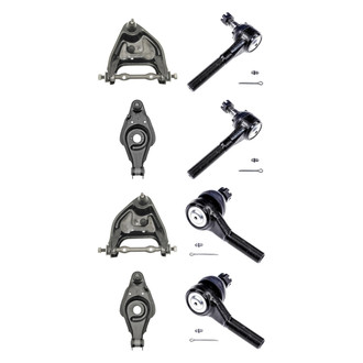Dorman® - OE Solutions™ Front Lower and Upper Control Arm with Ball Joint and Tie Rod End Kit