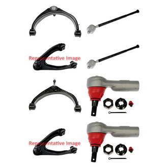 Dorman® - OE Solutions™ Front Lower and Upper Control Arm with Ball Joint and Tie Rod End Kit