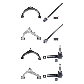 Dorman® - OE Solutions™ Front Lower and Upper Control Arm with Ball Joint and Tie Rod End Kit