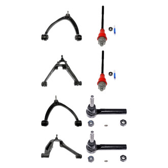 Dorman® - OE Solutions™ Front Lower and Upper Control Arm with Ball Joint and Tie Rod End Kit