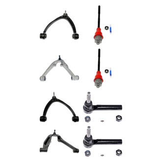 Dorman® - OE Solutions™ Front Lower and Upper Control Arm with Ball Joint and Tie Rod End Kit