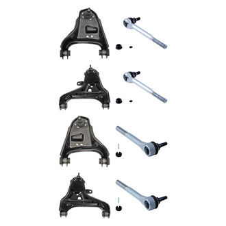Dorman® - OE Solutions™ Front Lower and Upper Control Arm with Ball Joint and Tie Rod End Kit