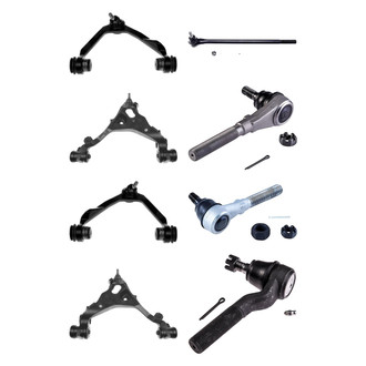 Dorman® - OE Solutions™ Front Lower and Upper Control Arm with Ball Joint and Tie Rod End Kit