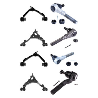 Dorman® - OE Solutions™ Front Lower and Upper Control Arm with Ball Joint and Tie Rod End Kit