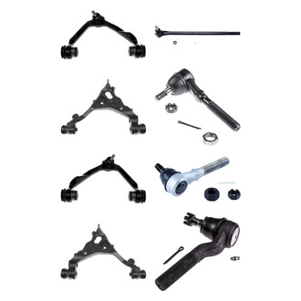 Dorman® - OE Solutions™ Front Lower and Upper Control Arm with Ball Joint and Tie Rod End Kit