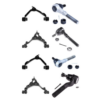 Dorman® - OE Solutions™ Front Lower and Upper Control Arm with Ball Joint and Tie Rod End Kit