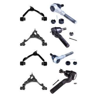 Dorman® - OE Solutions™ Front Lower and Upper Control Arm with Ball Joint and Tie Rod End Kit
