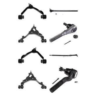 Dorman® - OE Solutions™ Front Lower and Upper Control Arm with Ball Joint and Tie Rod End Kit