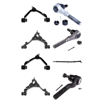 Dorman® - OE Solutions™ Front Lower and Upper Control Arm with Ball Joint and Tie Rod End Kit