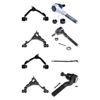 Dorman® - OE Solutions™ Front Lower and Upper Control Arm with Ball Joint and Tie Rod End Kit