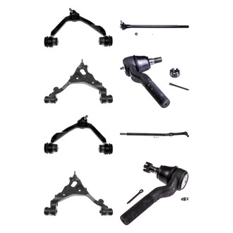 Dorman® - OE Solutions™ Front Lower and Upper Control Arm with Ball Joint and Tie Rod End Kit