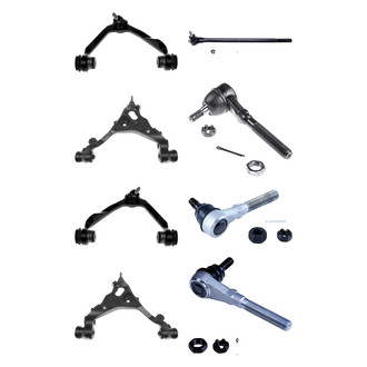 Dorman® - OE Solutions™ Front Lower and Upper Control Arm with Ball Joint and Tie Rod End Kit