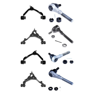 Dorman® - OE Solutions™ Front Lower and Upper Control Arm with Ball Joint and Tie Rod End Kit