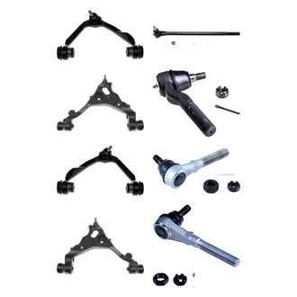 Dorman® - OE Solutions™ Front Lower and Upper Control Arm with Ball Joint and Tie Rod End Kit