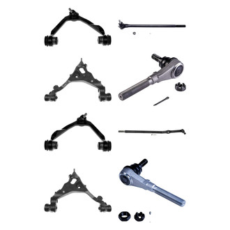 Dorman® - OE Solutions™ Front Lower and Upper Control Arm with Ball Joint and Tie Rod End Kit