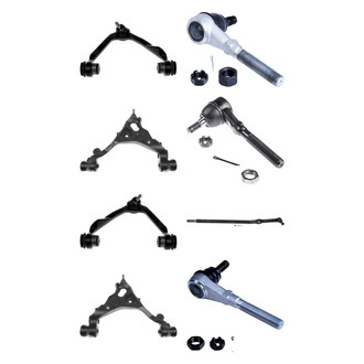 Dorman® - OE Solutions™ Front Lower and Upper Control Arm with Ball Joint and Tie Rod End Kit