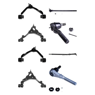 Dorman® - OE Solutions™ Front Lower and Upper Control Arm with Ball Joint and Tie Rod End Kit