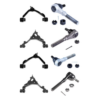 Dorman® - OE Solutions™ Front Lower and Upper Control Arm with Ball Joint and Tie Rod End Kit