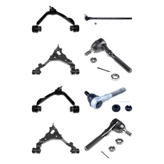 Dorman® - OE Solutions™ Front Lower and Upper Control Arm with Ball Joint and Tie Rod End Kit
