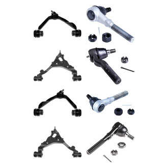 Dorman® - OE Solutions™ Front Lower and Upper Control Arm with Ball Joint and Tie Rod End Kit