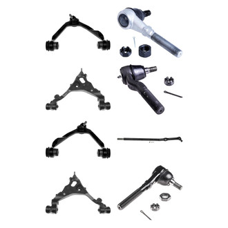 Dorman® - OE Solutions™ Front Lower and Upper Control Arm with Ball Joint and Tie Rod End Kit