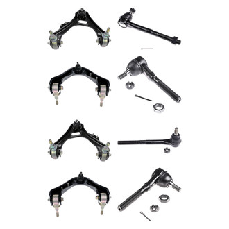 Dorman® - OE Solutions™ Front Lower and Upper Control Arm with Ball Joint and Tie Rod End Kit